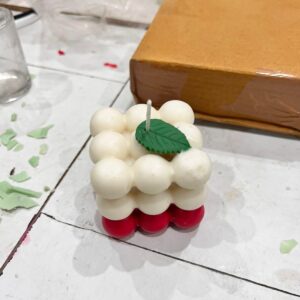 Christmas bubble candle