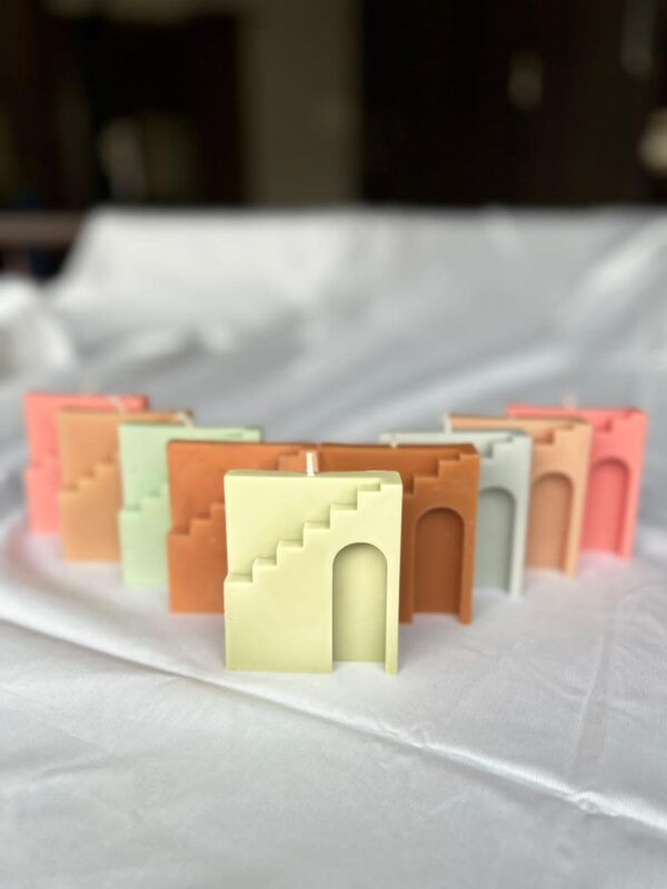 Wall staircase candle
