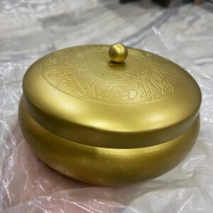 Round Iron Urli with lid 5 inch